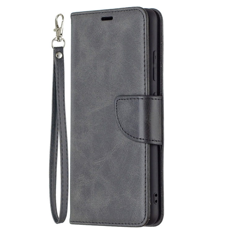 For Samsung Galaxy A32 4G Retro Lambskin Texture Pure Color Horizontal Flip PU Leather Case with Holder & Card Slots & Wallet & Lanyard(Black) by buy2fix