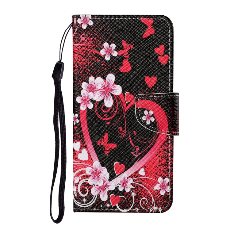 For Samsung Galaxy S20 Colored Drawing Pattern Horizontal Flip Leather Case with Holder & Card Slots & Wallet & Lanyard(Red Heart) by buy2fix