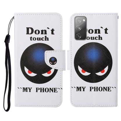 For Samsung Galaxy S20 FE Colored Drawing Pattern Horizontal Flip Leather Case with Holder & Card Slots & Wallet & Lanyard(Black Planet) by buy2fix