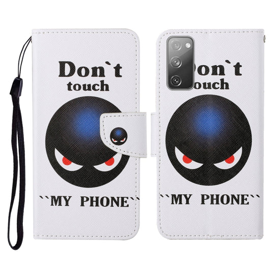 For Samsung Galaxy S20 FE Colored Drawing Pattern Horizontal Flip Leather Case with Holder & Card Slots & Wallet & Lanyard(Black Planet) by buy2fix