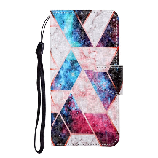 For Samsung Galaxy S21 5G Colored Drawing Pattern Horizontal Flip Leather Case with Holder & Card Slots & Wallet & Lanyard(Starry Marble) - Galaxy S21 5G Cases by buy2fix | Online Shopping UK | buy2fix
