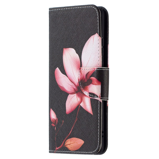 For Huawei P50 Pro Colored Drawing Pattern Horizontal Flip Leather Case with Holder & Card Slots & Wallet(Lotus) - Huawei Cases by buy2fix | Online Shopping UK | buy2fix