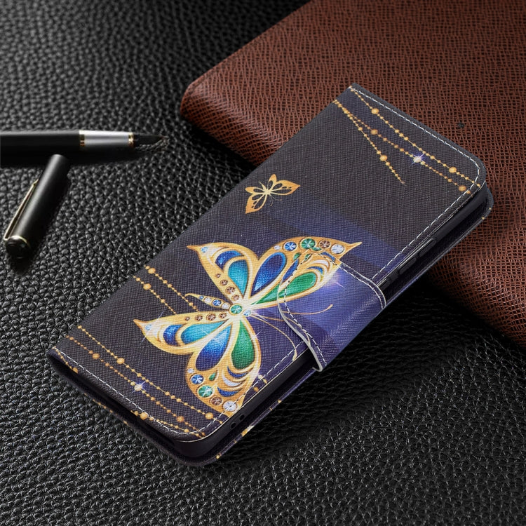 For Huawei P50 Pro Colored Drawing Pattern Horizontal Flip Leather Case with Holder & Card Slots & Wallet(Big Butterfly) - Huawei Cases by buy2fix | Online Shopping UK | buy2fix