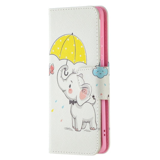 For Huawei P50 Pro Colored Drawing Pattern Horizontal Flip Leather Case with Holder & Card Slots & Wallet(Umbrella Elephant) - Huawei Cases by buy2fix | Online Shopping UK | buy2fix