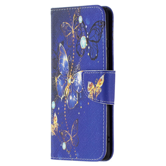 For Huawei P50 Pro Colored Drawing Pattern Horizontal Flip Leather Case with Holder & Card Slots & Wallet(Purple Butterfly) - Huawei Cases by buy2fix | Online Shopping UK | buy2fix
