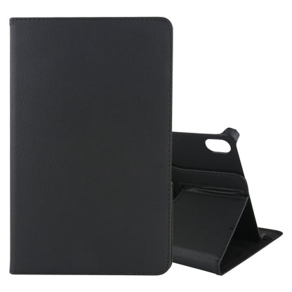 For Lenovo Tab P11 / Tab P11 5G Litchi Texture Horizontal Flip 360 Degrees Rotation Leather Case with Holder(Black) - Lenovo by buy2fix | Online Shopping UK | buy2fix