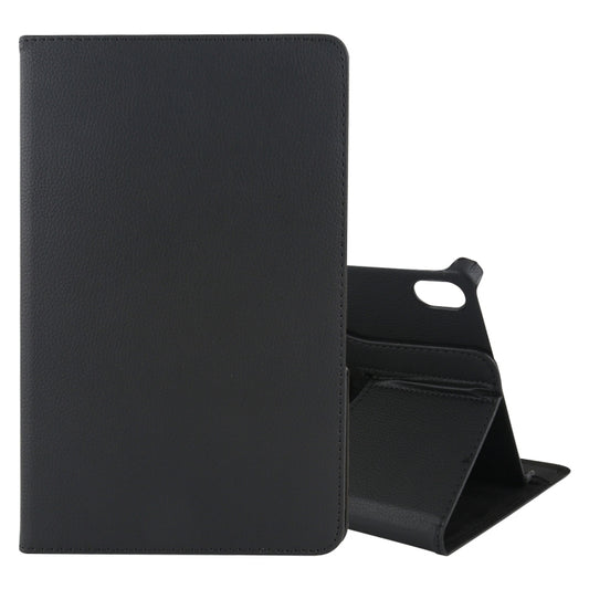 For Lenovo Tab P11 / Tab P11 5G Litchi Texture Horizontal Flip 360 Degrees Rotation Leather Case with Holder(Black) - Lenovo by buy2fix | Online Shopping UK | buy2fix