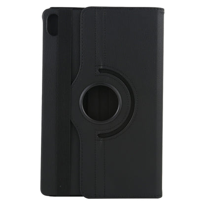 For Lenovo Tab P11 / Tab P11 5G Litchi Texture Horizontal Flip 360 Degrees Rotation Leather Case with Holder(Black) - Lenovo by buy2fix | Online Shopping UK | buy2fix