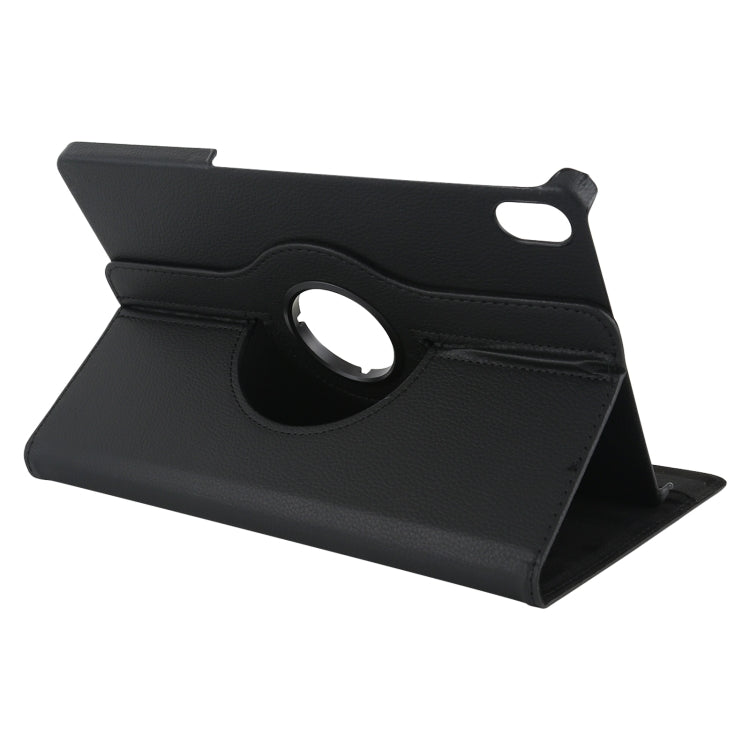 For Lenovo Tab P11 / Tab P11 5G Litchi Texture Horizontal Flip 360 Degrees Rotation Leather Case with Holder(Black) - Lenovo by buy2fix | Online Shopping UK | buy2fix