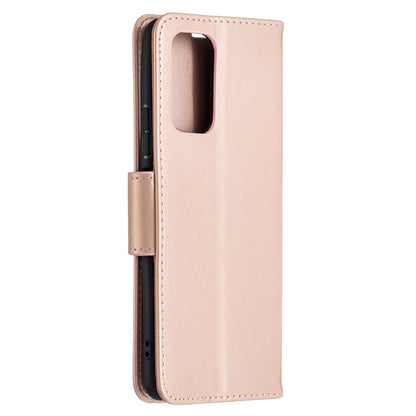 For Xiaomi Redmi Note 10 Pro Two Butterflies Embossing Pattern Horizontal Flip Leather Case with Holder & Card Slot & Wallet & Lanyard(Rose Gold) - Xiaomi Cases by buy2fix | Online Shopping UK | buy2fix