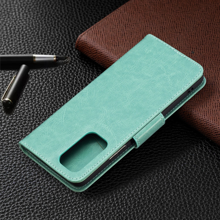 For Xiaomi Redmi Note 10 Pro Two Butterflies Embossing Pattern Horizontal Flip Leather Case with Holder & Card Slot & Wallet & Lanyard(Green) - Xiaomi Cases by buy2fix | Online Shopping UK | buy2fix