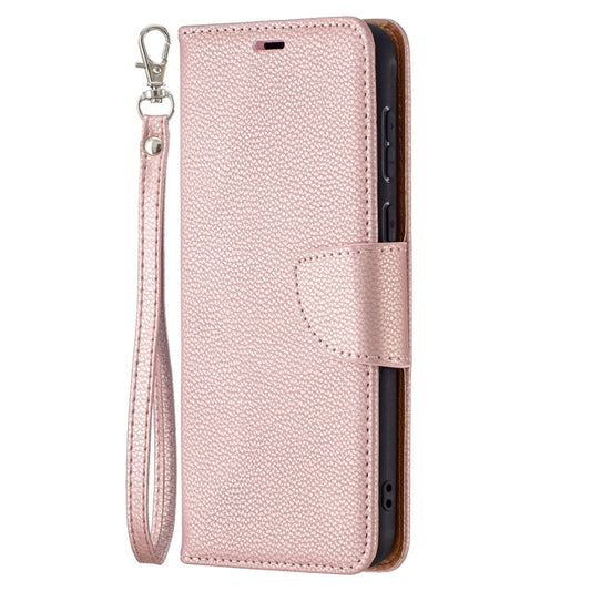 For Huawei P50 Litchi Texture Pure Color Horizontal Flip Leather Case with Holder & Card Slots & Wallet & Lanyard(Rose Gold) - Huawei Cases by buy2fix | Online Shopping UK | buy2fix