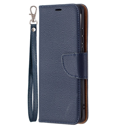 For Huawei P50 Pro Litchi Texture Pure Color Horizontal Flip Leather Case with Holder & Card Slots & Wallet & Lanyard(Dark Blue) - Huawei Cases by buy2fix | Online Shopping UK | buy2fix