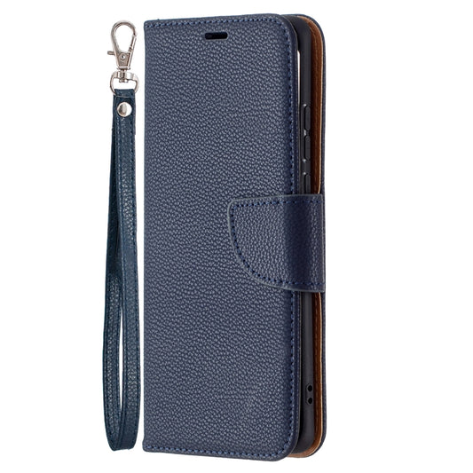 For Huawei P50 Pro Litchi Texture Pure Color Horizontal Flip Leather Case with Holder & Card Slots & Wallet & Lanyard(Dark Blue) - Huawei Cases by buy2fix | Online Shopping UK | buy2fix