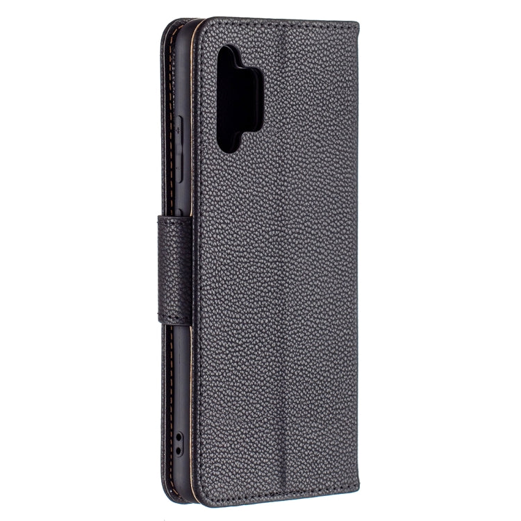 For Samsung Galaxy A32 4G Litchi Texture Pure Color Horizontal Flip Leather Case with Holder & Card Slots & Wallet & Lanyard(Black) by buy2fix