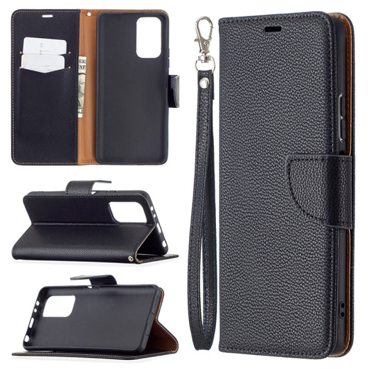 For Xiaomi Redmi Note 10 Pro Litchi Texture Pure Color Horizontal Flip Leather Case with Holder & Card Slots & Wallet & Lanyard(Black) - Xiaomi Cases by buy2fix | Online Shopping UK | buy2fix