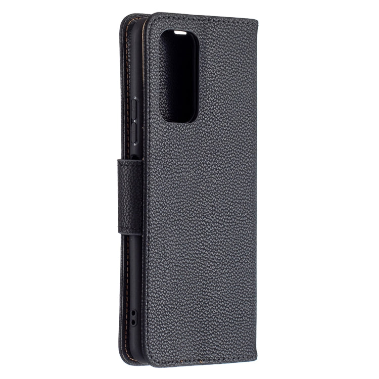 For Xiaomi Redmi Note 10 Pro Litchi Texture Pure Color Horizontal Flip Leather Case with Holder & Card Slots & Wallet & Lanyard(Black) - Xiaomi Cases by buy2fix | Online Shopping UK | buy2fix