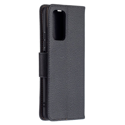For Xiaomi Redmi Note 10 Pro Litchi Texture Pure Color Horizontal Flip Leather Case with Holder & Card Slots & Wallet & Lanyard(Black) - Xiaomi Cases by buy2fix | Online Shopping UK | buy2fix