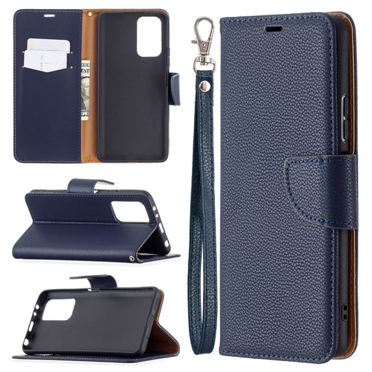 For Xiaomi Redmi Note 10 Pro Litchi Texture Pure Color Horizontal Flip Leather Case with Holder & Card Slots & Wallet & Lanyard(Dark Blue) - Xiaomi Cases by buy2fix | Online Shopping UK | buy2fix