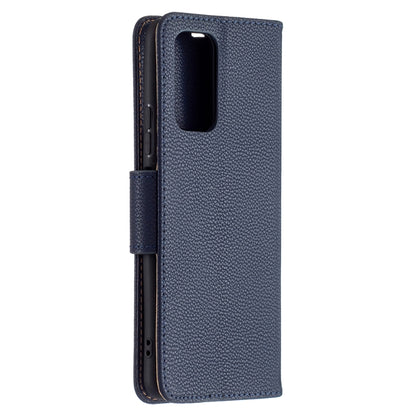 For Xiaomi Redmi Note 10 Pro Litchi Texture Pure Color Horizontal Flip Leather Case with Holder & Card Slots & Wallet & Lanyard(Dark Blue) - Xiaomi Cases by buy2fix | Online Shopping UK | buy2fix