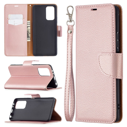 For Xiaomi Redmi Note 10 Pro Litchi Texture Pure Color Horizontal Flip Leather Case with Holder & Card Slots & Wallet & Lanyard(Rose Gold) - Xiaomi Cases by buy2fix | Online Shopping UK | buy2fix