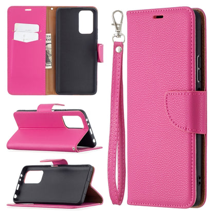 For Xiaomi Redmi Note 10 Pro Litchi Texture Pure Color Horizontal Flip Leather Case with Holder & Card Slots & Wallet & Lanyard(Rose Red) - Xiaomi Cases by buy2fix | Online Shopping UK | buy2fix
