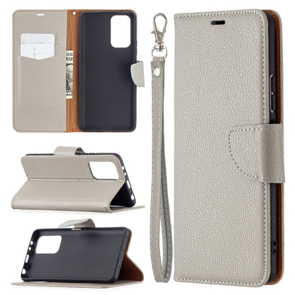 For Xiaomi Redmi Note 10 Pro Litchi Texture Pure Color Horizontal Flip Leather Case with Holder & Card Slots & Wallet & Lanyard(Grey) - Xiaomi Cases by buy2fix | Online Shopping UK | buy2fix