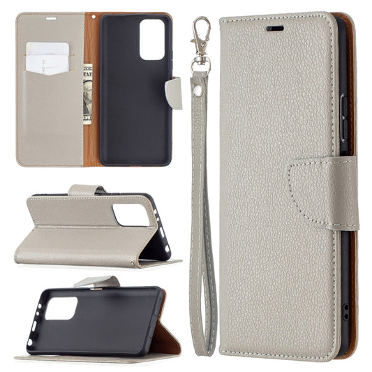 For Xiaomi Redmi Note 10 Pro Litchi Texture Pure Color Horizontal Flip Leather Case with Holder & Card Slots & Wallet & Lanyard(Grey) - Xiaomi Cases by buy2fix | Online Shopping UK | buy2fix