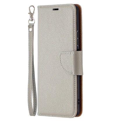 For Xiaomi Redmi Note 10 Pro Litchi Texture Pure Color Horizontal Flip Leather Case with Holder & Card Slots & Wallet & Lanyard(Grey) - Xiaomi Cases by buy2fix | Online Shopping UK | buy2fix
