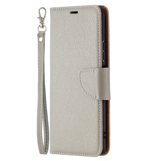 For Xiaomi Redmi Note 10 Pro Litchi Texture Pure Color Horizontal Flip Leather Case with Holder & Card Slots & Wallet & Lanyard(Grey) - Xiaomi Cases by buy2fix | Online Shopping UK | buy2fix