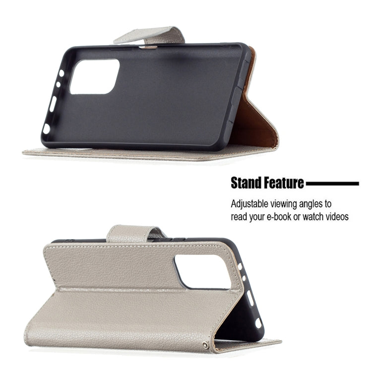 For Xiaomi Redmi Note 10 Pro Litchi Texture Pure Color Horizontal Flip Leather Case with Holder & Card Slots & Wallet & Lanyard(Grey) - Xiaomi Cases by buy2fix | Online Shopping UK | buy2fix