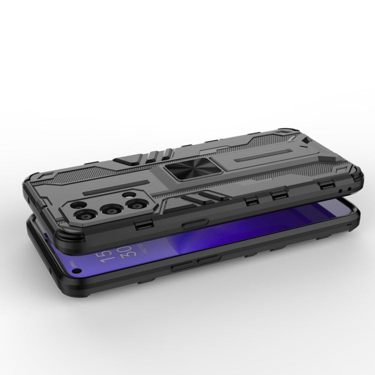 For OPPO Reno5 5G / 4G Supersonic PC + TPU Shock-proof Protective Case with Holder(Red) by buy2fix