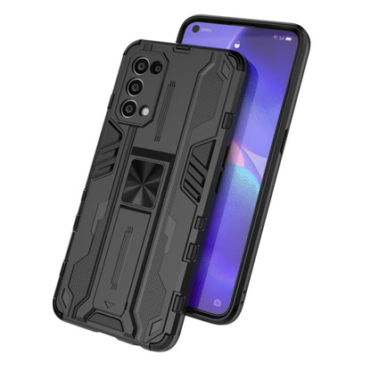For OPPO Reno5 5G / 4G Supersonic PC + TPU Shock-proof Protective Case with Holder(Silver) by buy2fix