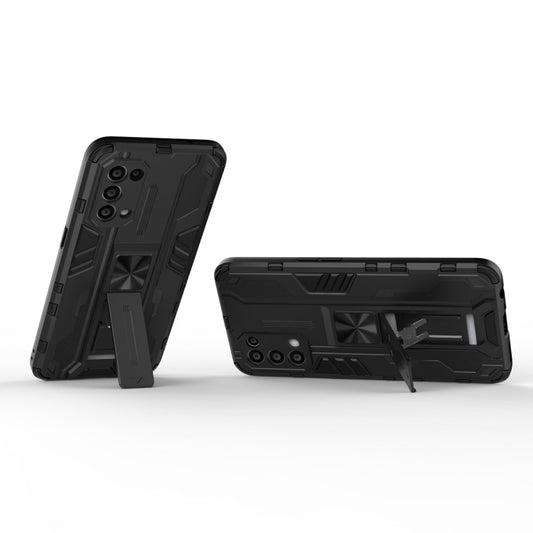 For OPPO Reno5 5G / 4G Supersonic PC + TPU Shock-proof Protective Case with Holder(Black) - OPPO Cases by buy2fix | Online Shopping UK | buy2fix