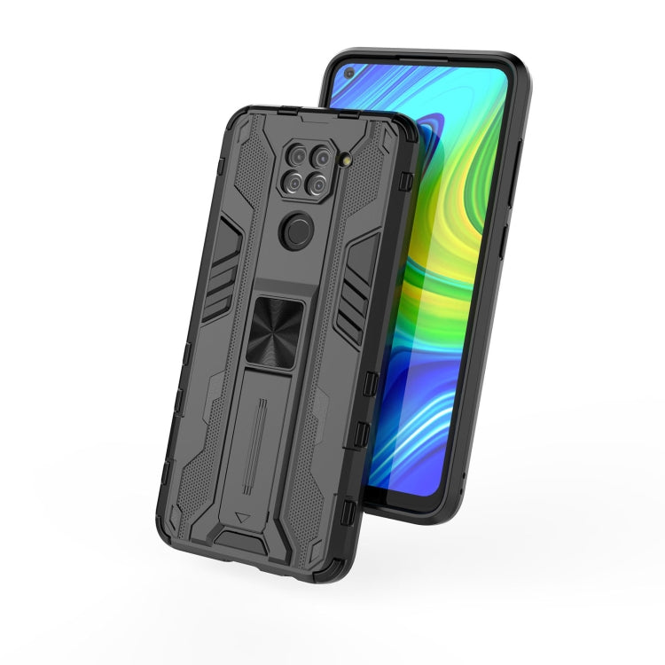 For Xiaomi Redmi Note 9 Supersonic PC + TPU Shock-proof Protective Case with Holder(Green) - Xiaomi Cases by buy2fix | Online Shopping UK | buy2fix