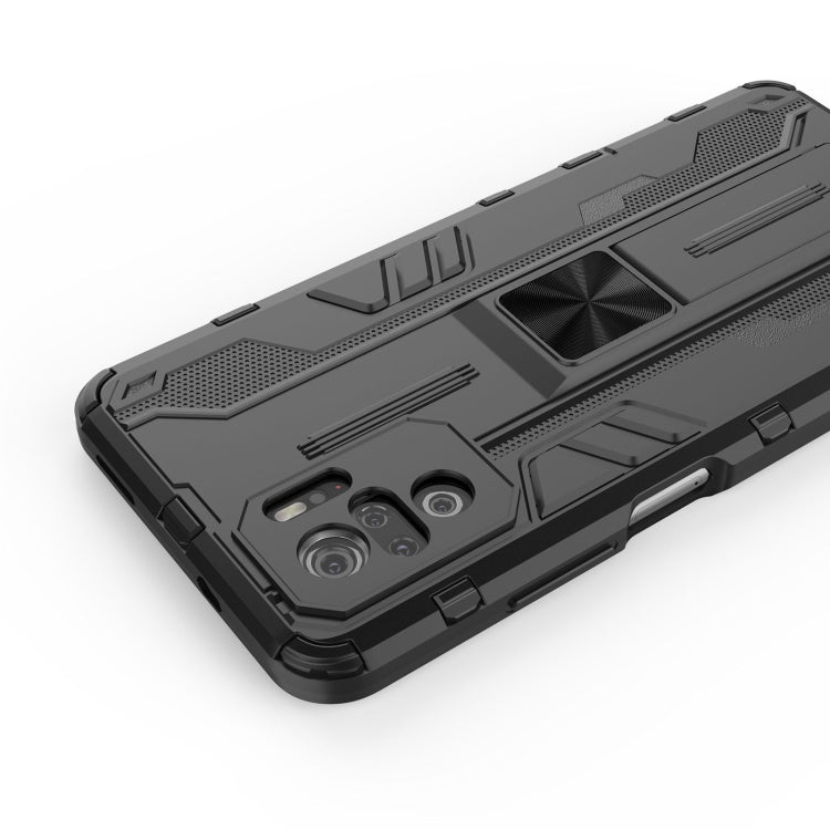 For Xiaomi Redmi Note 10 4G Supersonic PC + TPU Shock-proof Protective Case with Holder(Green) - Xiaomi Cases by buy2fix | Online Shopping UK | buy2fix