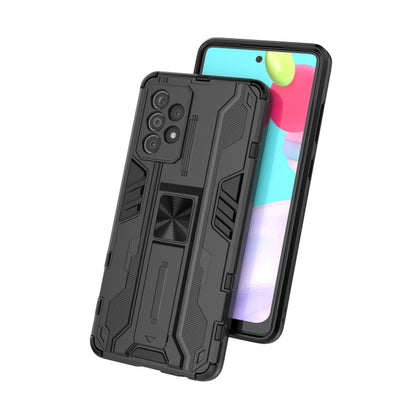 For Samsung Galaxy A52 5G / 4G Supersonic PC + TPU Shock-proof Protective Case with Holder(Black) by buy2fix