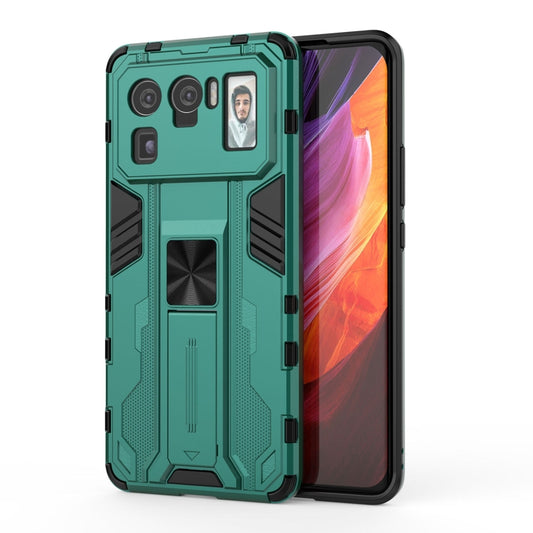 For Xiaomi Mi 11 Ultra Supersonic PC + TPU Shock-proof Protective Case with Holder(Green) - Xiaomi Cases by buy2fix | Online Shopping UK | buy2fix