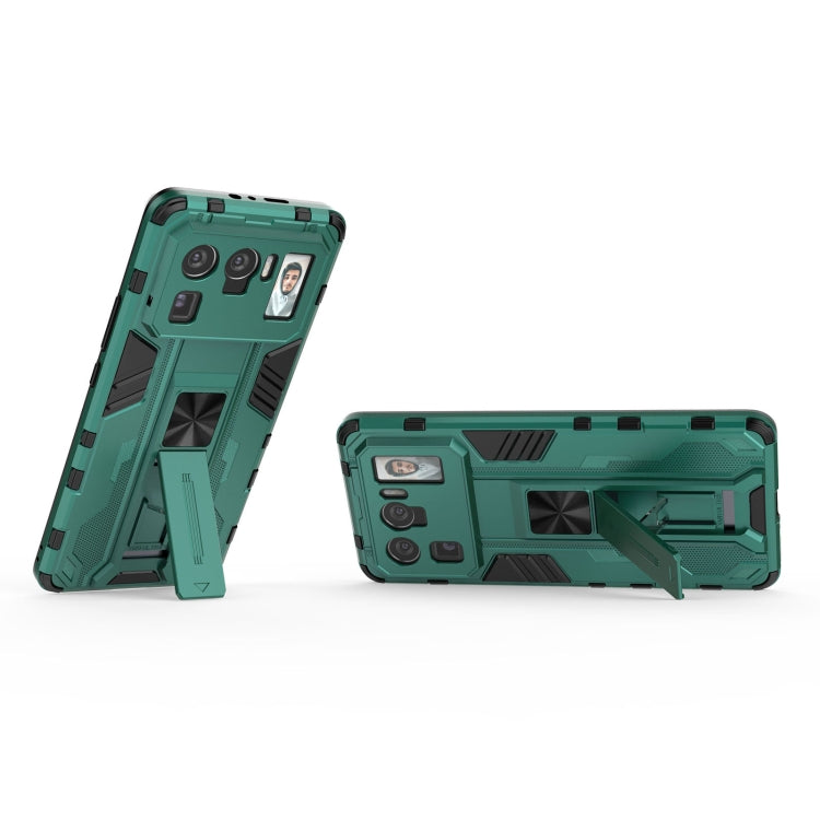 For Xiaomi Mi 11 Ultra Supersonic PC + TPU Shock-proof Protective Case with Holder(Green) - Xiaomi Cases by buy2fix | Online Shopping UK | buy2fix