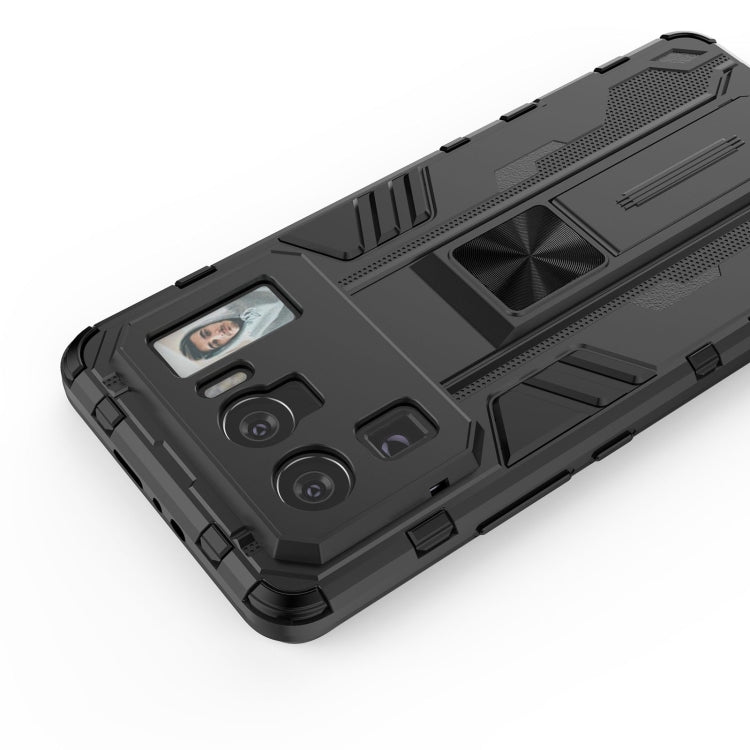 For Xiaomi Mi 11 Ultra Supersonic PC + TPU Shock-proof Protective Case with Holder(Black) - Xiaomi Cases by buy2fix | Online Shopping UK | buy2fix