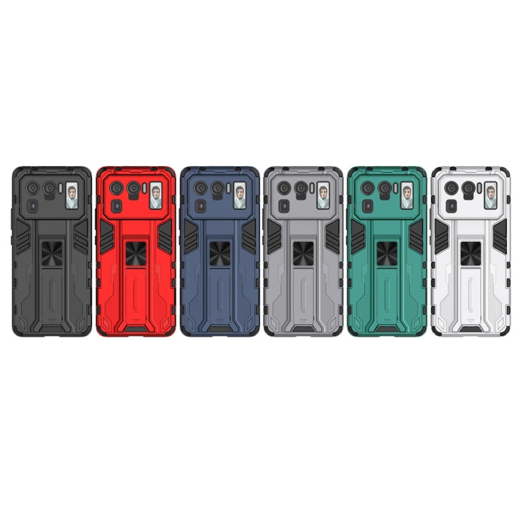 For Xiaomi Mi 11 Ultra Supersonic PC + TPU Shock-proof Protective Case with Holder(Black) - Xiaomi Cases by buy2fix | Online Shopping UK | buy2fix