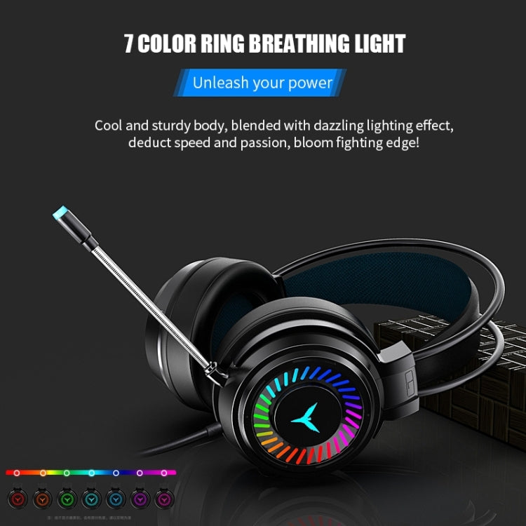 2 PCS G58 Head-Mounted Gaming Wired Headset with Microphone, Cable Length: about 2m, Color:Black Single Plug Version by buy2fix