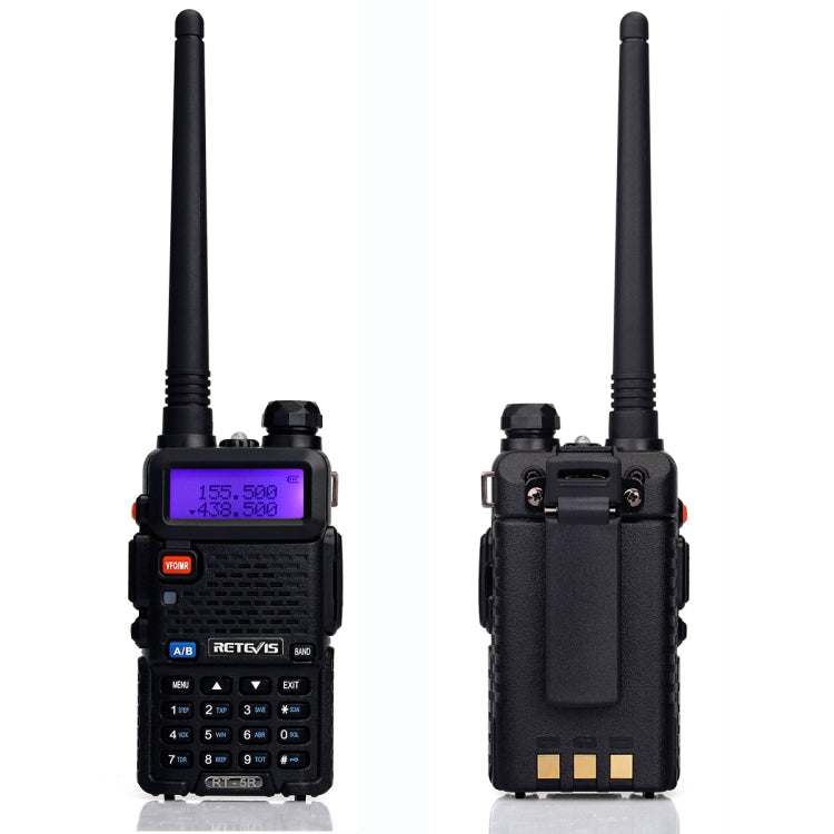 RETEVIS RT-5R 400-520MHz + 136-174MHz 128CHS USB Two-segment Handheld Walkie Talkie - Handheld Walkie Talkie by RETEVIS | Online Shopping UK | buy2fix