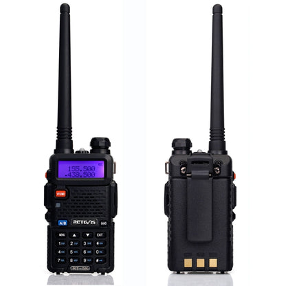 RETEVIS RT-5R 400-520MHz + 136-174MHz 128CHS USB Two-segment Handheld Walkie Talkie - Handheld Walkie Talkie by RETEVIS | Online Shopping UK | buy2fix