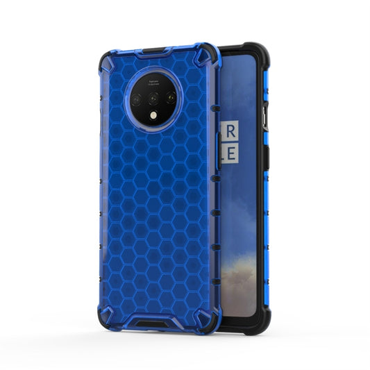 For OnePlus 7T Shockproof Honeycomb PC + TPU Case(Blue) - Xiaomi Cases by buy2fix | Online Shopping UK | buy2fix