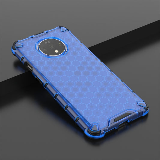 For OnePlus 7T Shockproof Honeycomb PC + TPU Case(Blue) - Xiaomi Cases by buy2fix | Online Shopping UK | buy2fix
