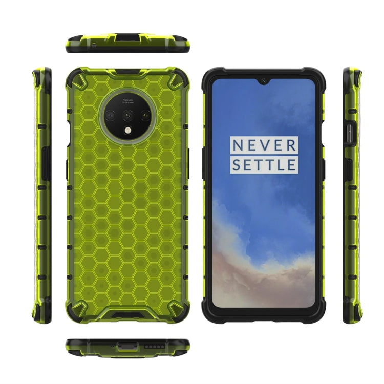 For OnePlus 7T Shockproof Honeycomb PC + TPU Case(Green) - Xiaomi Cases by buy2fix | Online Shopping UK | buy2fix