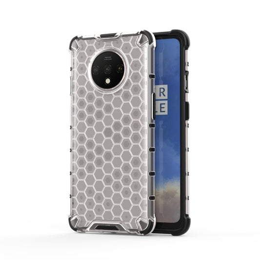 For OnePlus 7T Shockproof Honeycomb PC + TPU Case(Grey) - Xiaomi Cases by buy2fix | Online Shopping UK | buy2fix