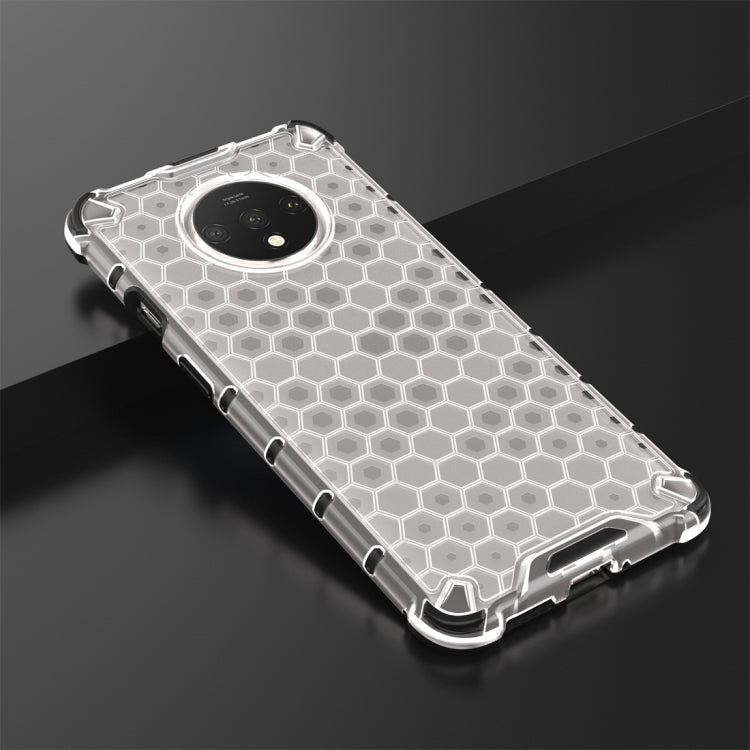 For OnePlus 7T Shockproof Honeycomb PC + TPU Case(Grey) - Xiaomi Cases by buy2fix | Online Shopping UK | buy2fix