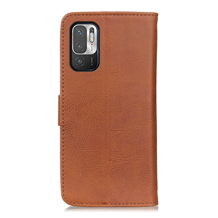 For Xiaomi Poco M3 Pro 4G / Poco M3 Pro 5G / Redmi Note 10 5G KHAZNEH Cowhide Texture Horizontal Flip Leather Case with Holder & Card Slots & Wallet(Brown) - Xiaomi Cases by buy2fix | Online Shopping UK | buy2fix